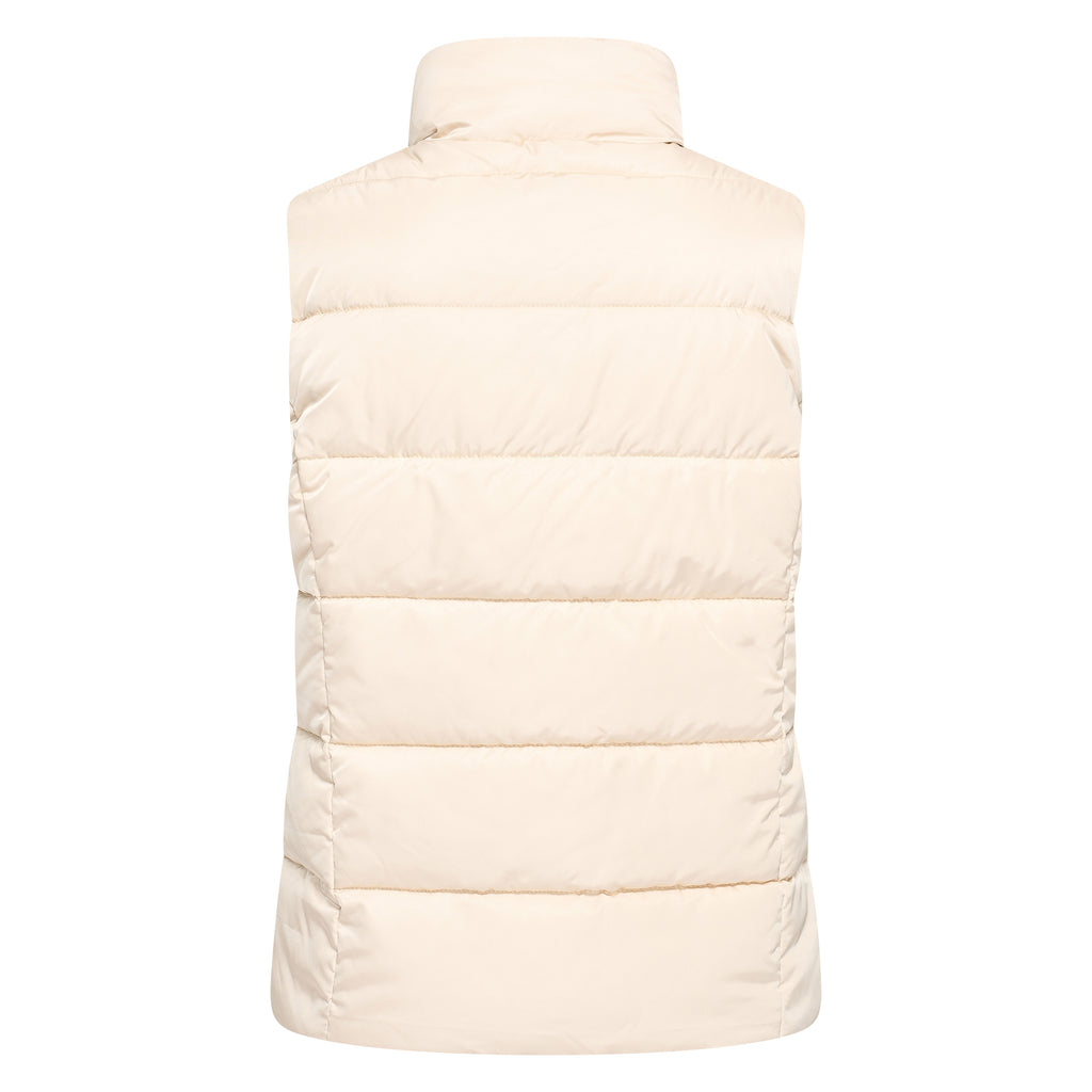 HV Society bodywarmer ecru omkeerbaar met gewatteerde en teddyzijde voor dames