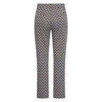 HV Society broek donkerblauw met geometrische print voor dames