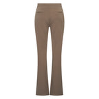 HV Society broek taupe met trekkoord en uitlopende pijpen voor dames