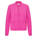 HV Society vest fuchsia met V-hals en opgestikte zakken voor dames