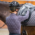 HV Society top zwart met monogramprint en halve rits voor dames