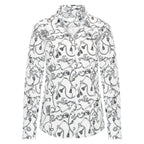 HV Society blouse wit met kettingprint en hemdkraag voor dames