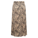 HV Society rok champagne met luipaardprint en elastische taille voor dames