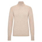 HV Society trui beige met col en knoopjes aan de mouwen voor dames