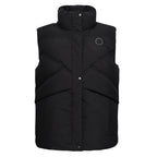 HV Society bodywarmer zwart met opstaande kraag en stiksels in V-vorm voor dames