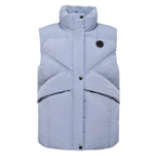 HV Society bodywarmer lichtblauw met opstaande kraag en drukknopen voor dames