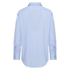 HV Society blouse lichtblauw met fijne witte strepen voor dames