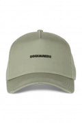 Dsquared2 pet groen met geborduurd logo en distressed klep unisex