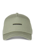 Dsquared2 pet groen met geborduurd logo en distressed klep unisex