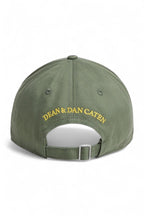 Dsquared2 pet groen met DSQ2-patch en distressed klep unisex