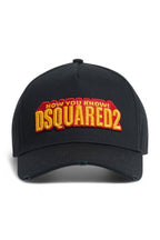 Dsquared2 pet zwart met Now You Know-patch unisex