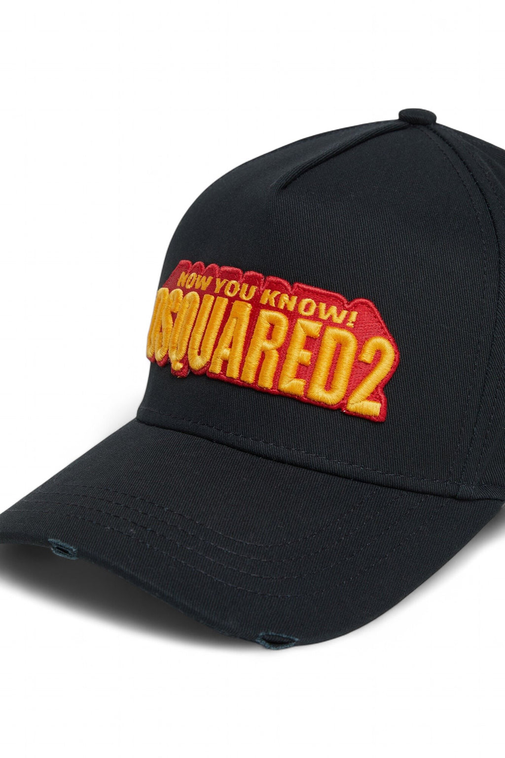 Dsquared2 pet zwart met Now You Know-patch unisex
