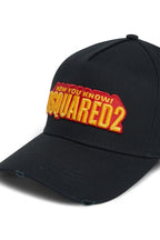 Dsquared2 pet zwart met Now You Know-patch unisex