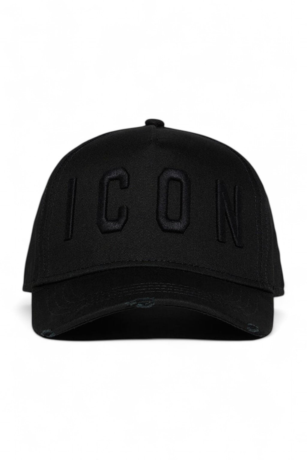 Dsquared2 pet zwart met ton-sur-ton ICON-borduursel unisex