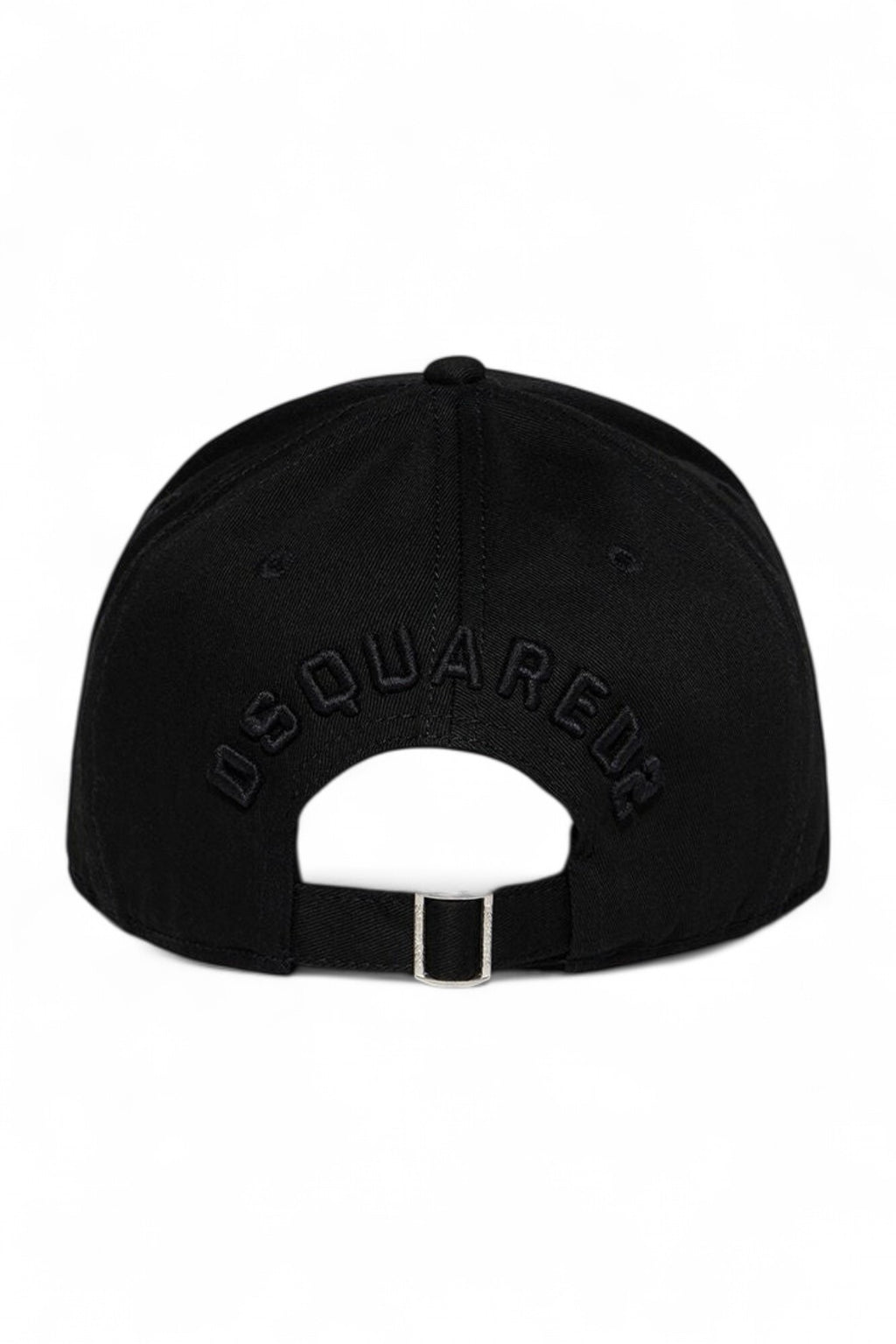 Dsquared2 pet zwart met ton-sur-ton ICON-borduursel unisex