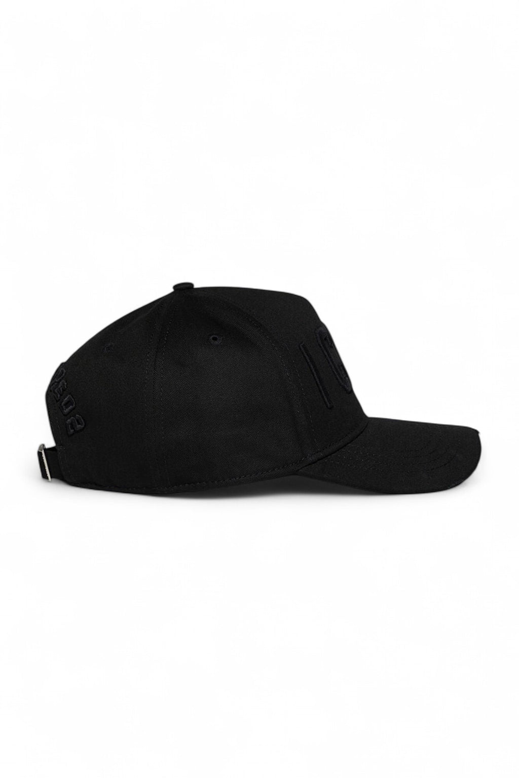 Dsquared2 pet zwart met ton-sur-ton ICON-borduursel unisex