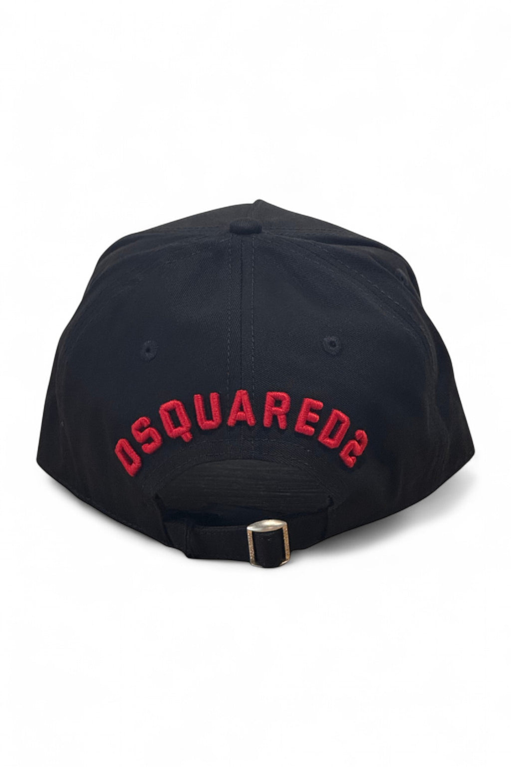 Dsquared2 pet zwart met rood ICON-borduursel unisex