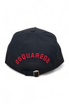 Dsquared2 pet zwart met rood ICON-borduursel unisex