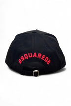 Dsquared2 pet zwart met roze ICON-borduursel unisex