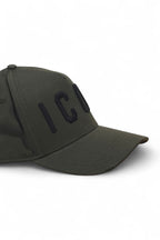 Dsquared2 pet khaki met zwart ICON-borduursel unisex
