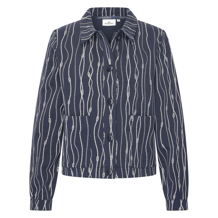 Hv Society - Sweater - Navy Aop
