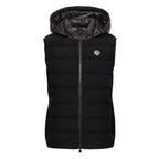 HV Society bodywarmer zwart met capuchon en gewatteerde voorkant voor dames