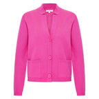 HV Society vest fuchsia met V-hals en opgestikte zakken voor dames