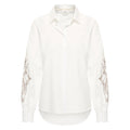 HV Society blouse ecru met geborduurde mouwen voor dames