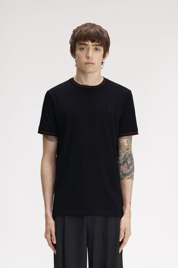 Fred Perry - T-Shirt - Donkerblauw