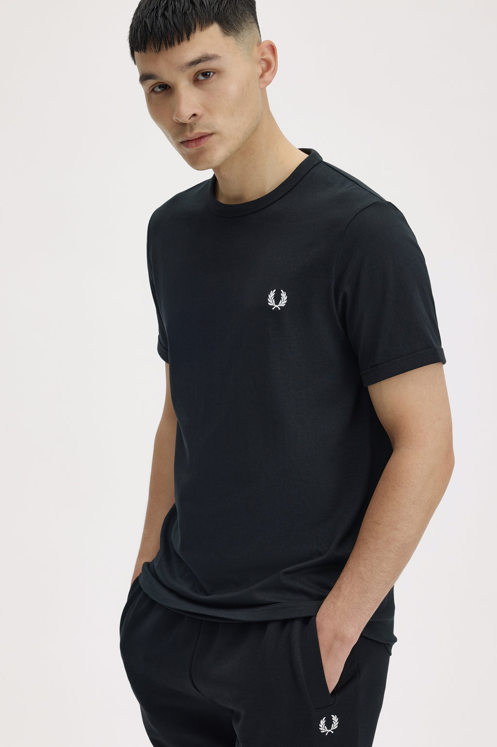 Fred Perry - T-Shirt - Zwart