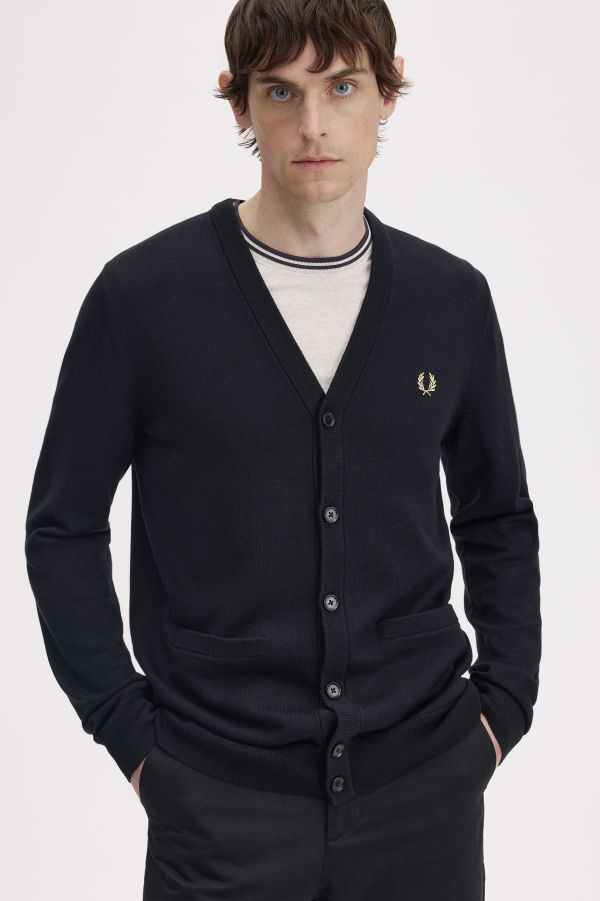 Fred Perry - Cardigan - Zwart