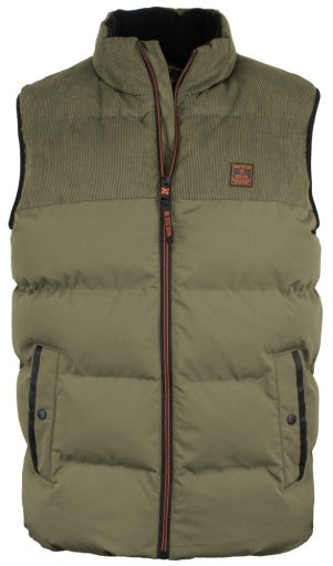 Indicode bodywarmer groen pour heren
