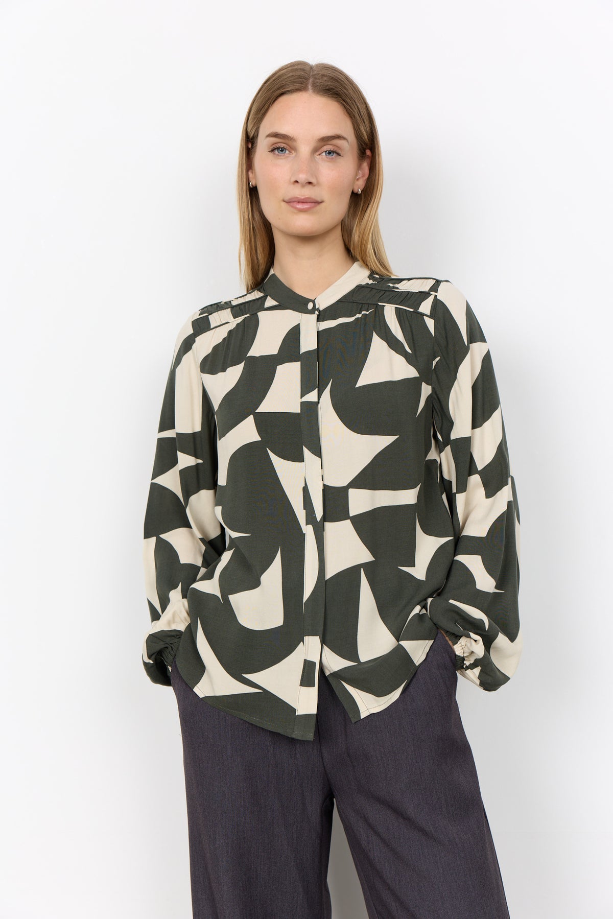 Soyaconcept blouse groen voor dames – 2