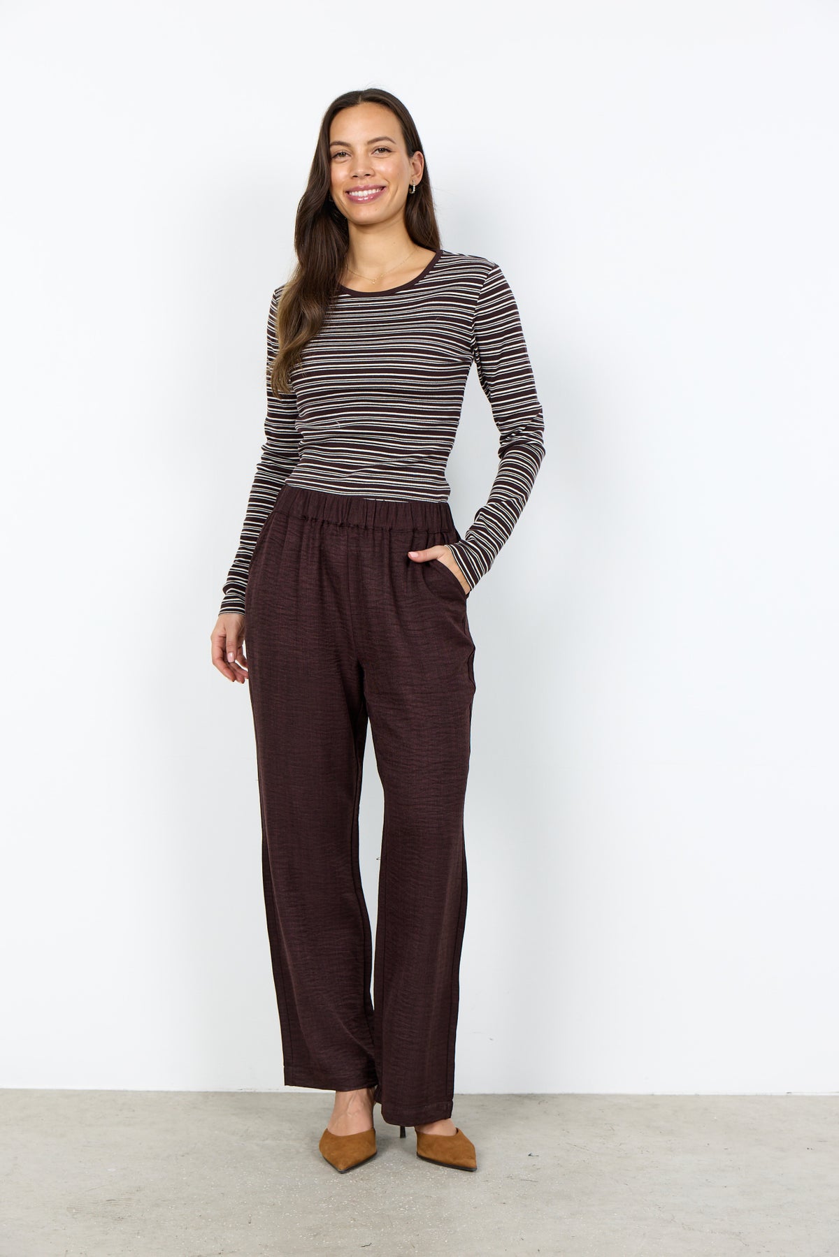 Soyaconcept - Pantalon - Brun foncé