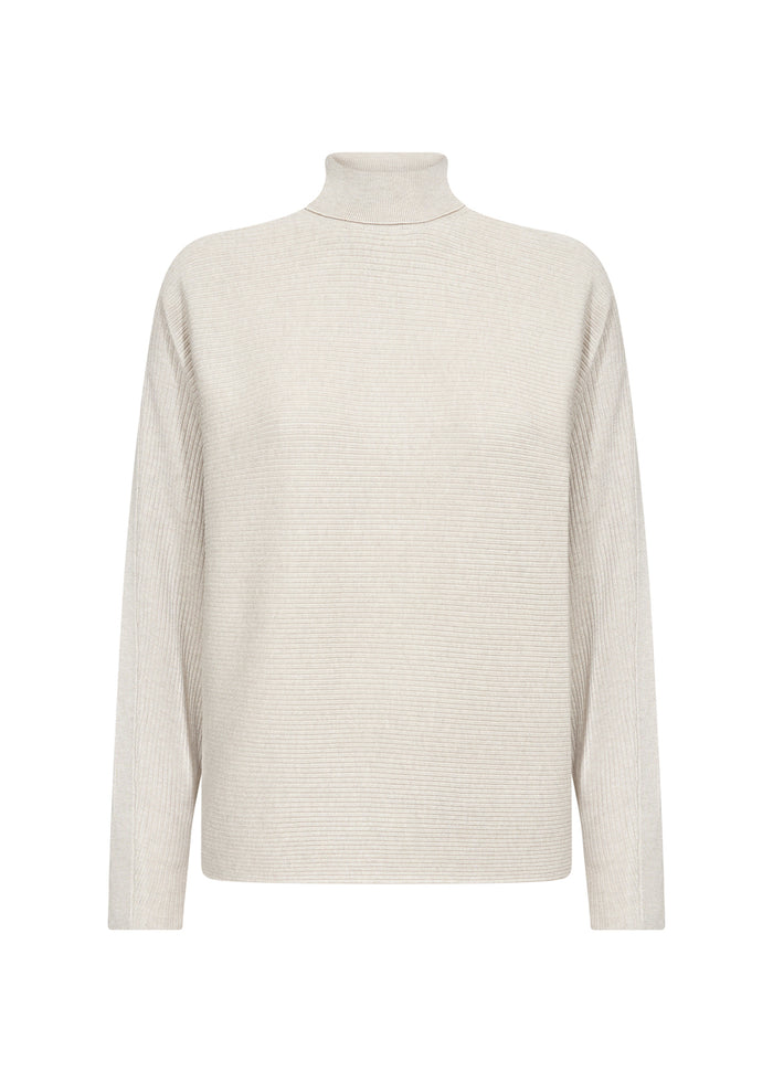 Soyaconcept - Trui Rolkraag - Beige