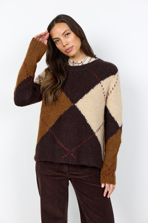 Soyaconcept - Trui - Bruin