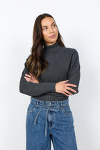 Soyaconcept - Pull à col roulé - Gris foncé