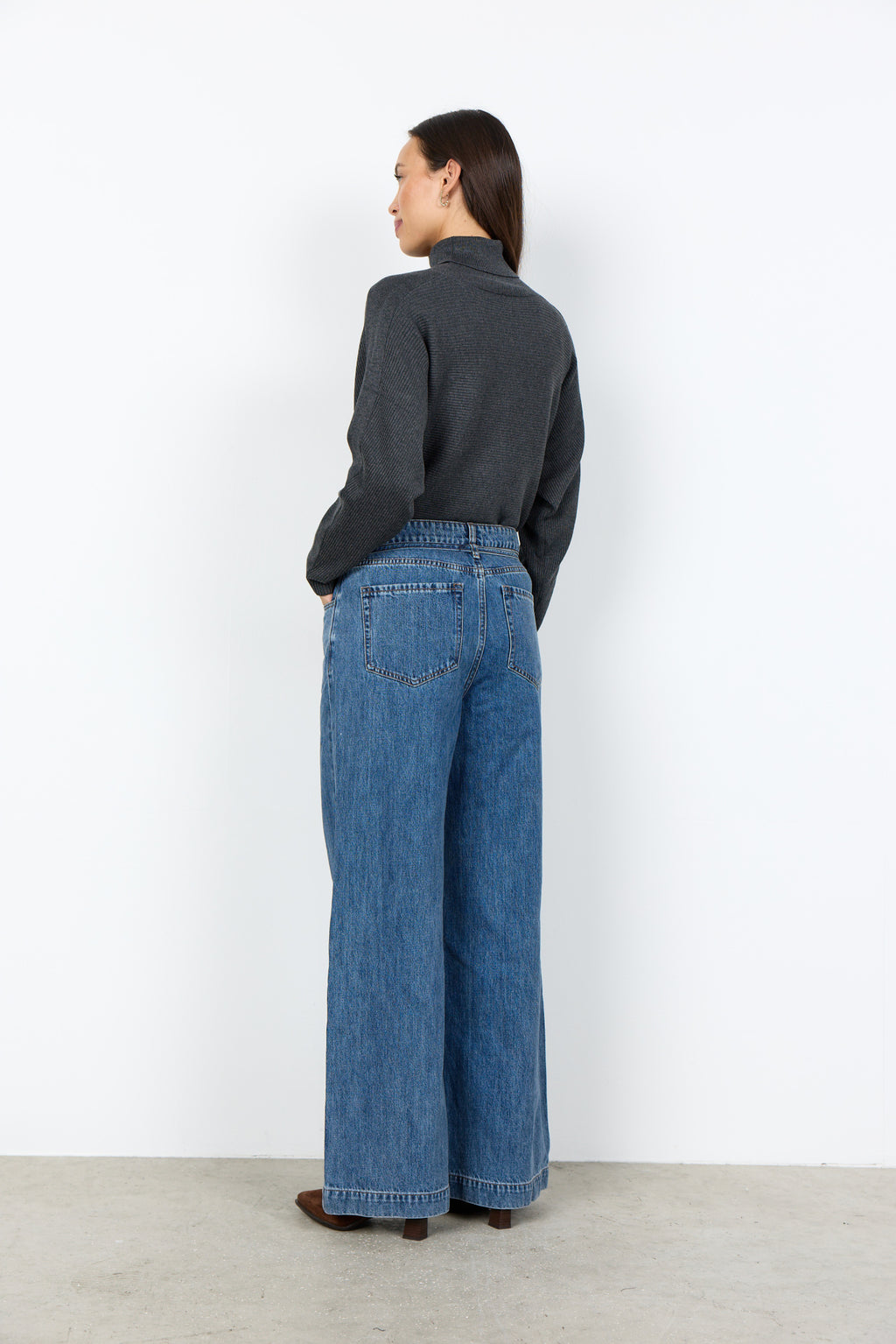 Soyaconcept - Pull à col roulé - Gris foncé