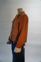 Baum und Pferdgarten blazer roest met klepzakken en goudkleurige knopen voor dames