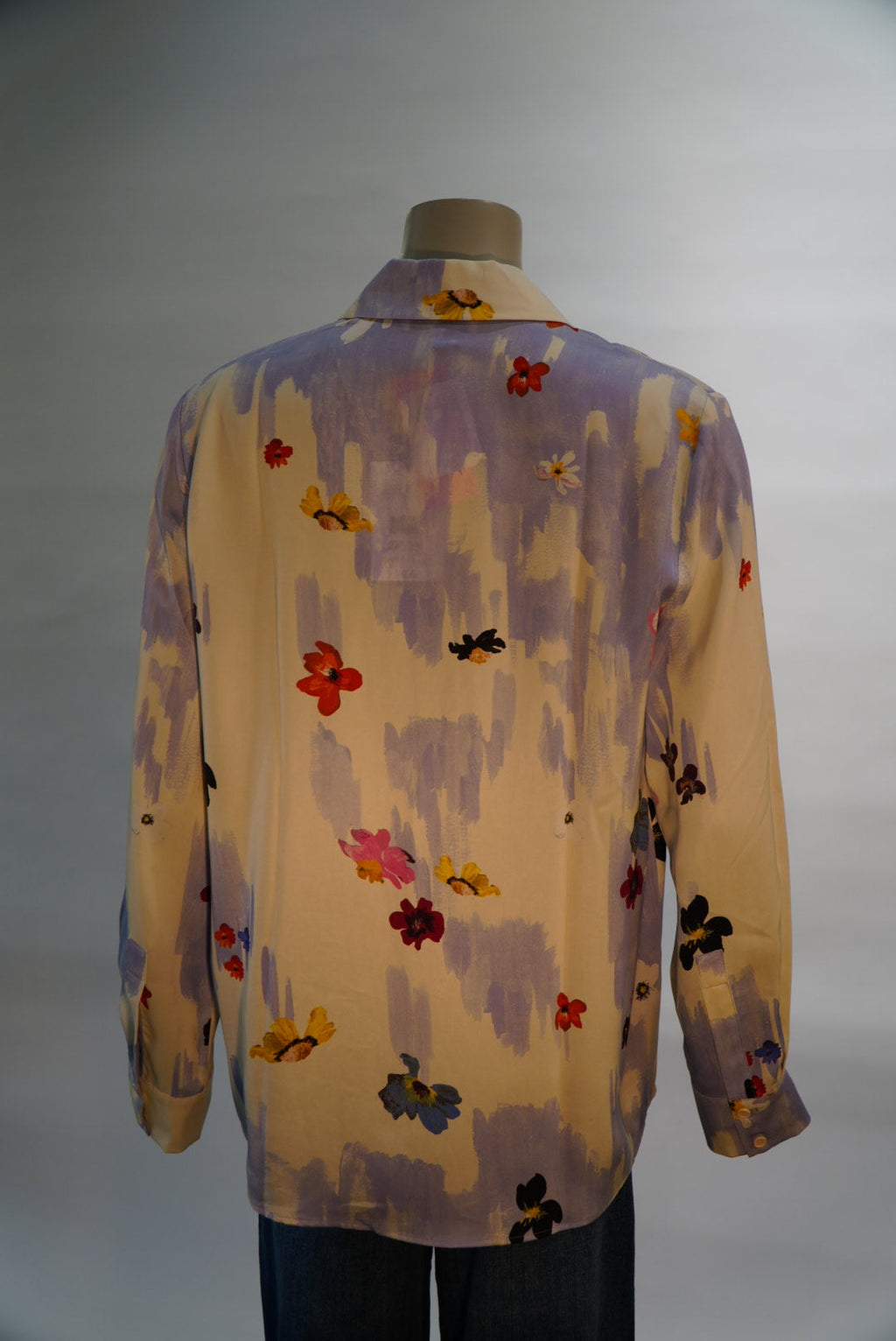 Stine Goya blouse ecru met waterverfprint en bloemen voor dames