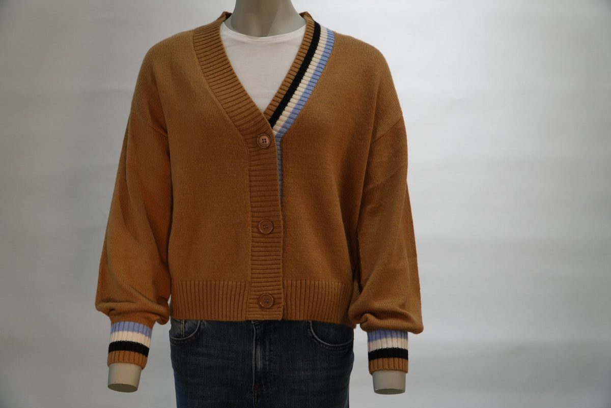 Ottod'Ame cardigan camel voor dames – 3