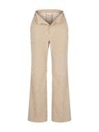 Kocca pantalon beige en velours côtelé à jambes larges pour femme