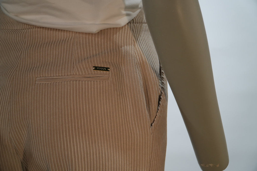 Kocca pantalon beige en velours côtelé à jambes larges pour femme