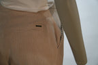 Kocca pantalon beige en velours côtelé à jambes larges pour femme