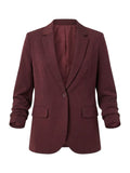 Imperial blazer bordeaux met getailleerde rug en klepzakken voor dames