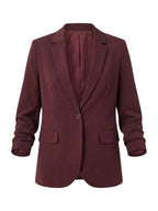 Imperial blazer bordeaux met getailleerde rug en klepzakken voor dames