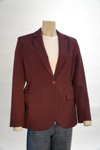 Imperial blazer bordeaux met getailleerde rug en klepzakken voor dames