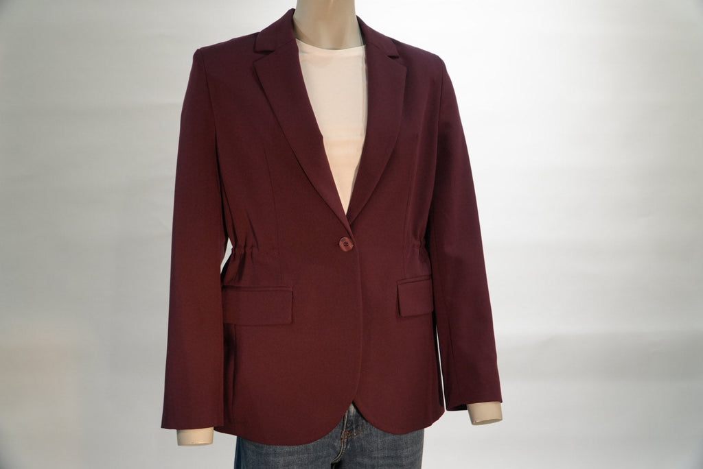 Imperial blazer bordeaux met getailleerde rug en klepzakken voor dames