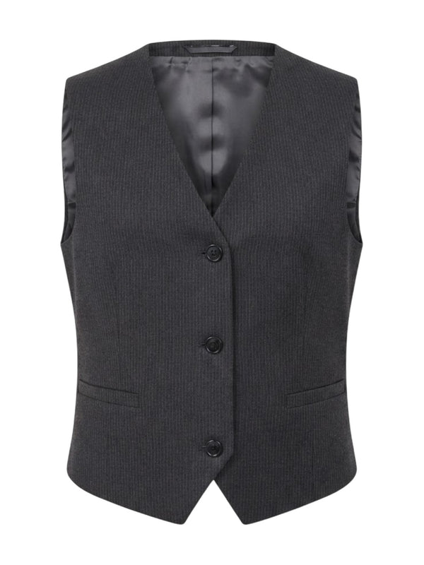 Grace & Mila gilet grijs voor dames
