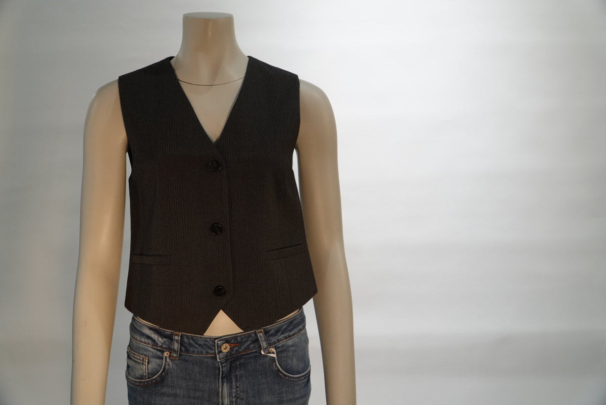 Grace & Mila gilet grijs voor dames – 3